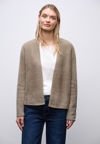 STREET ONE Knit Cardigan in Beige: front