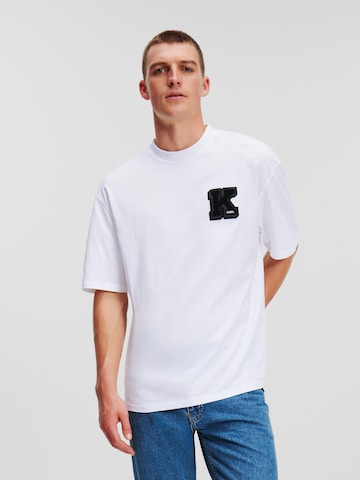 Karl Lagerfeld T-shirt ' Athleisure' i vit: framsida