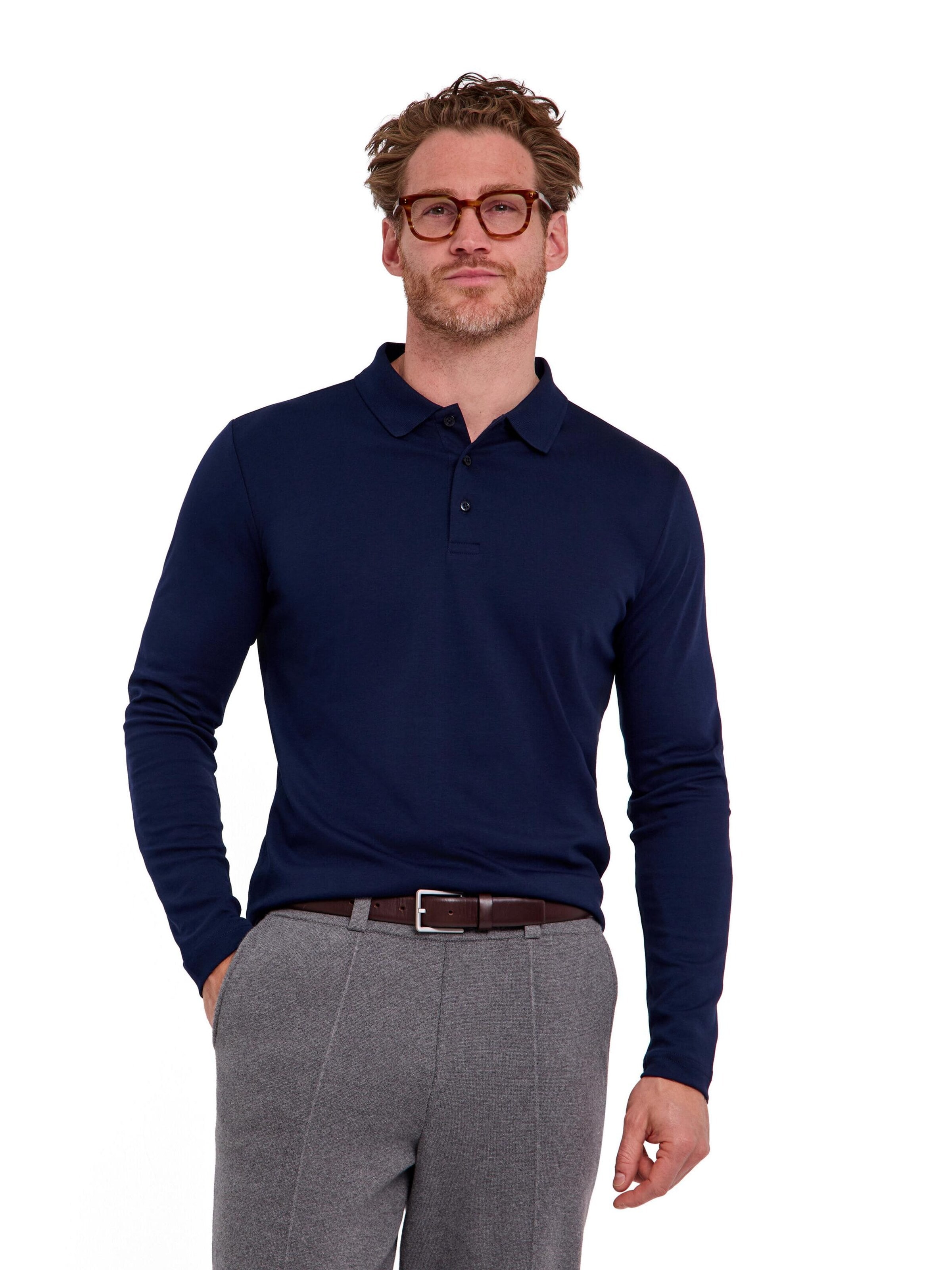 FALKE Shirt 'Essential Cotton' in Blue: front