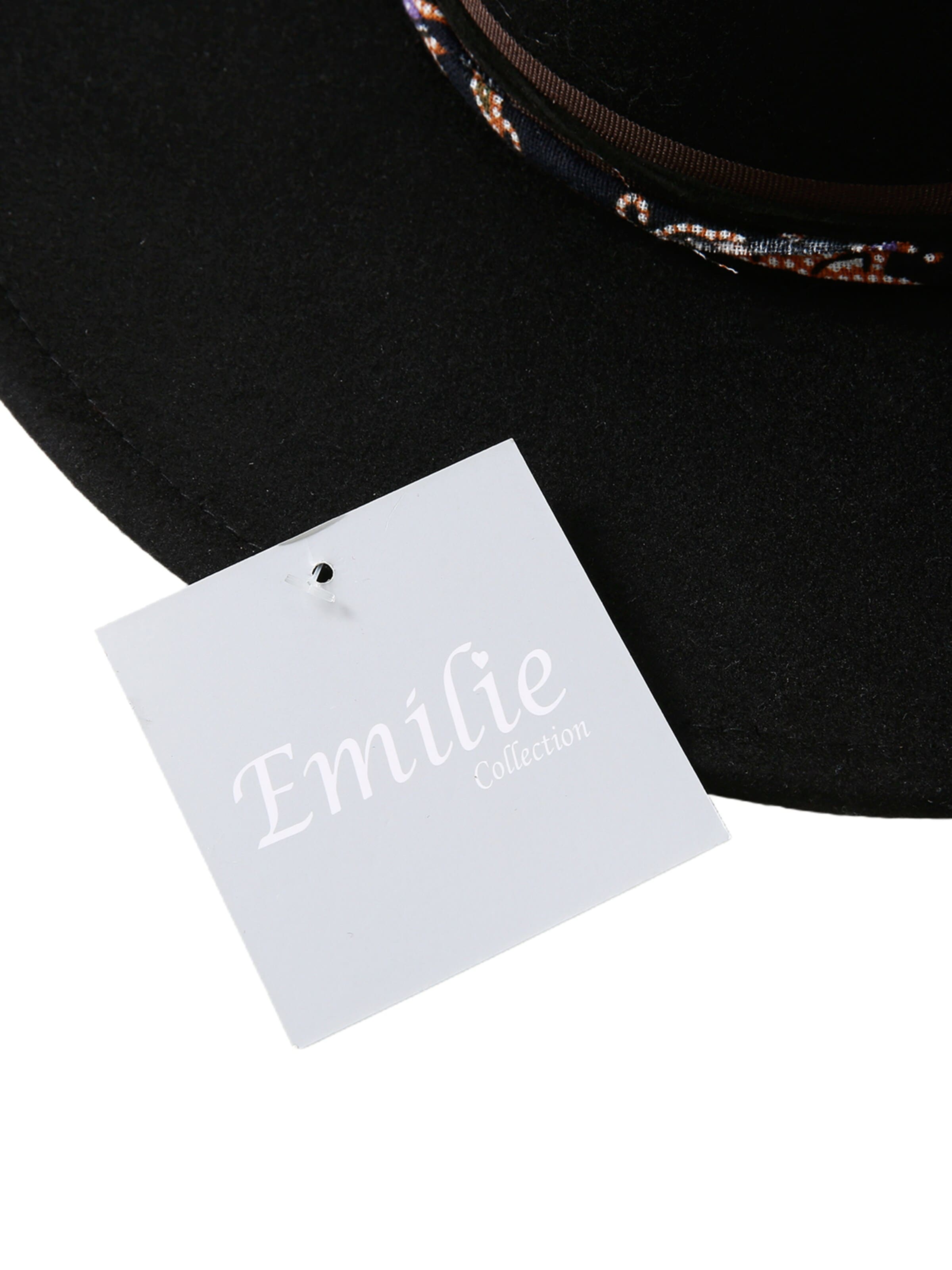 Emilie collection Hut 'Fedora'‌‌‌‌‌‌‌‌‌ in Schwarz