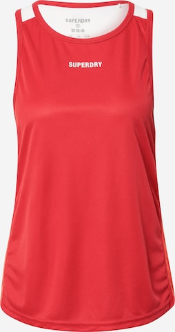 Superdry Sports Top 'Train Active' in Red: front