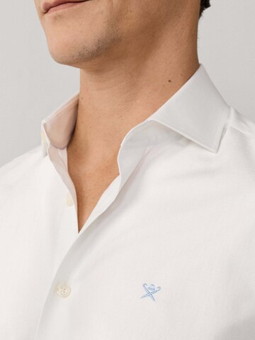 Hackett London Regular fit Overhemd in Wit