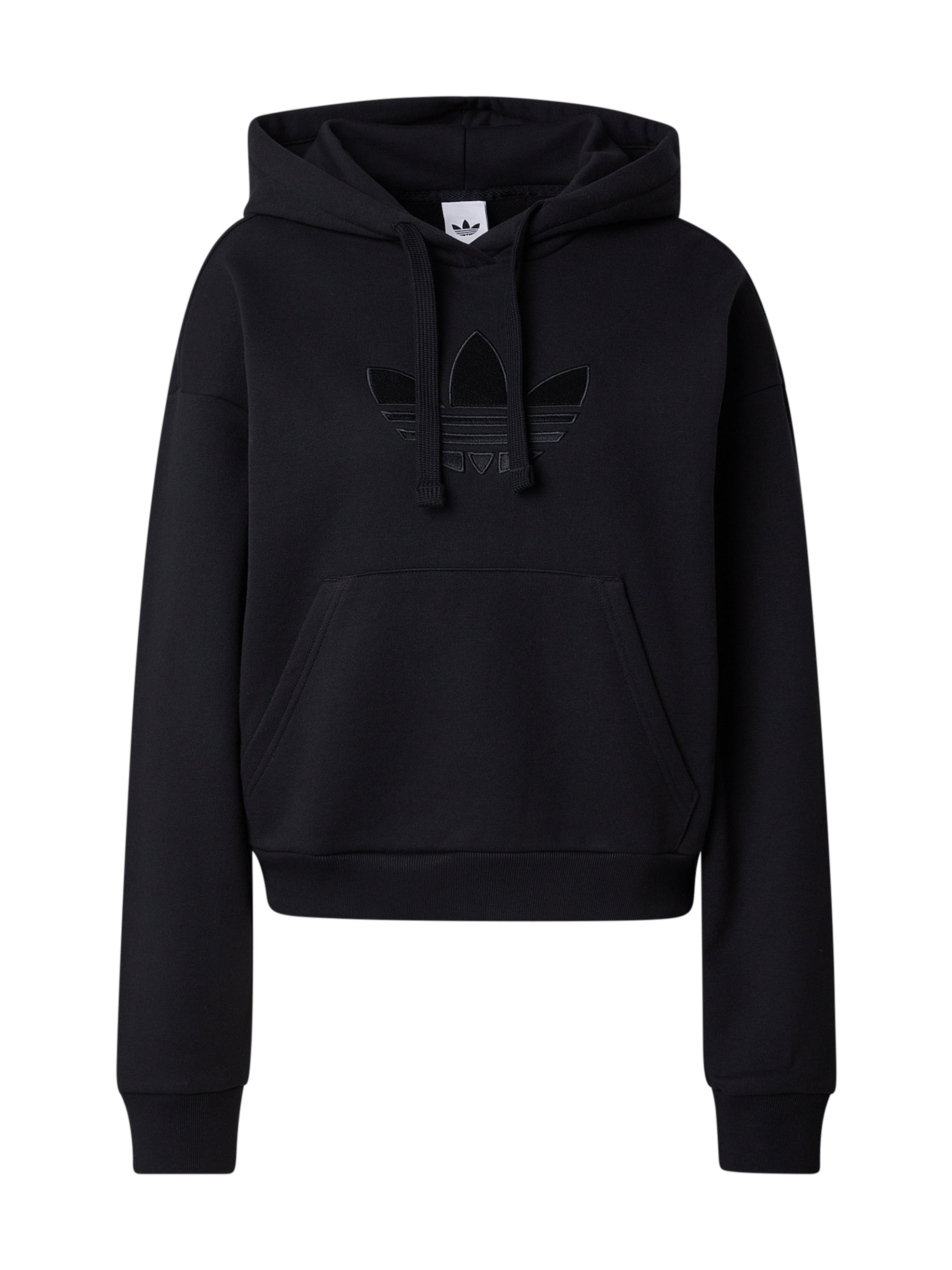 ADIDAS ORIGINALS Tréning póló 'TREFOIL' - fekete: elől