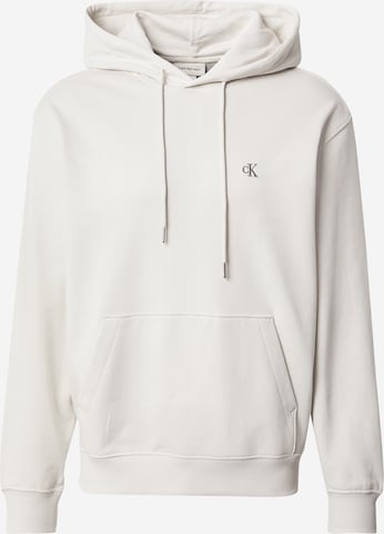 Sweat-shirt Calvin Klein Jeans en blanc : devant