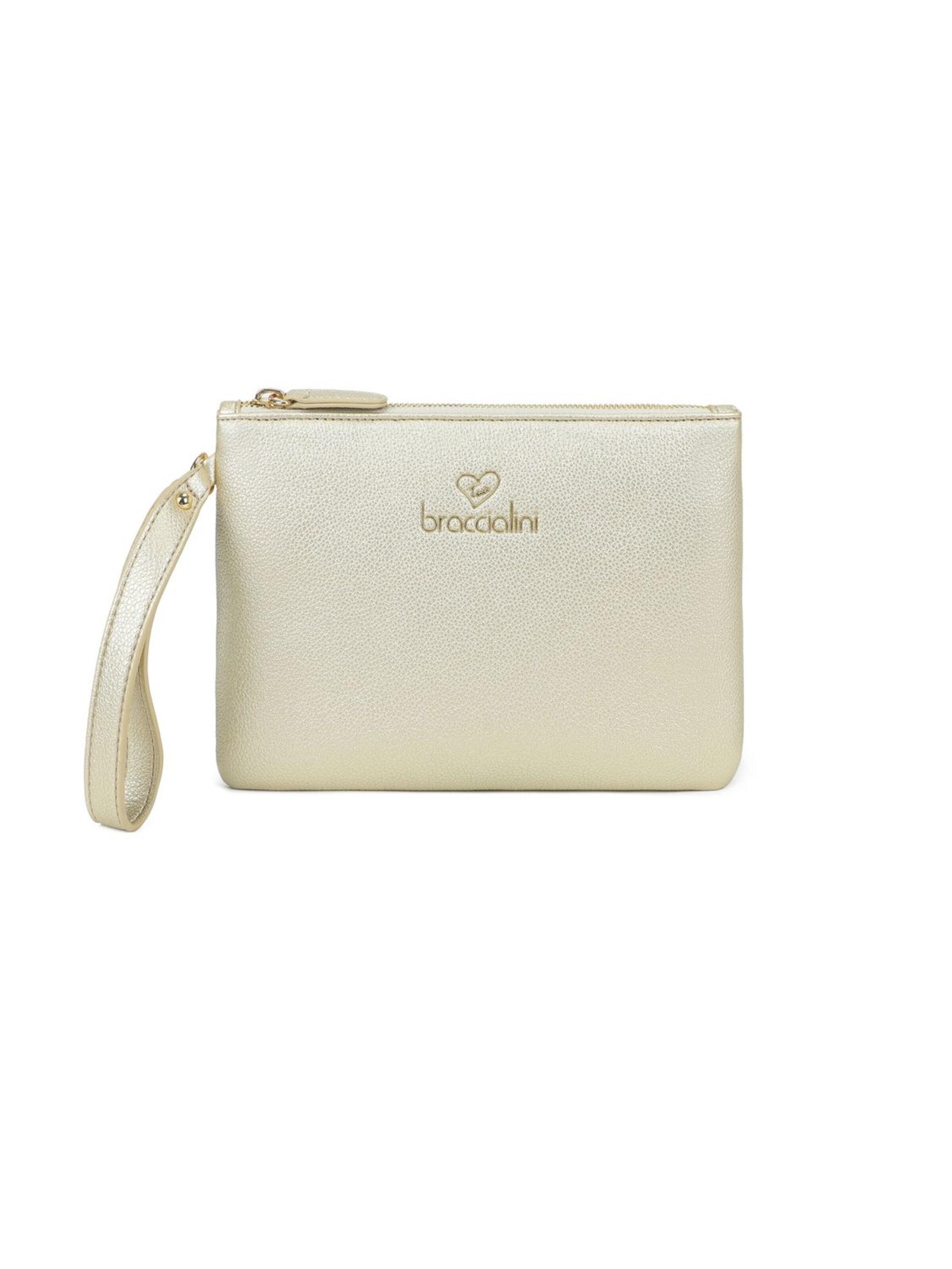 Braccialini Pouch 'Milly' in Silver: front