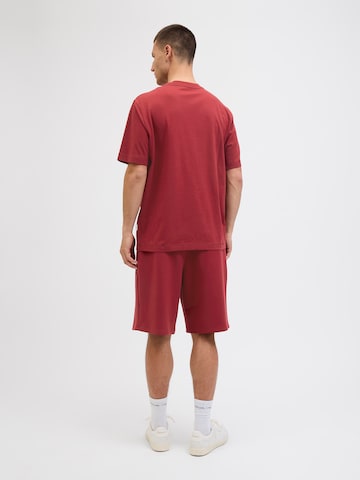 JACK & JONES Shirt 'JORNORREBRO' in Red