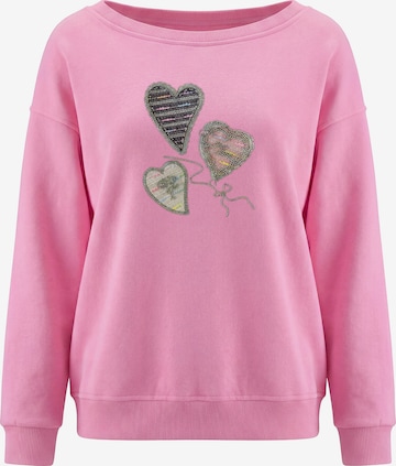 Sweat-shirt MYMO en rose : devant
