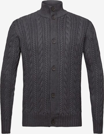 ESPRIT Knit Cardigan in Grey: front