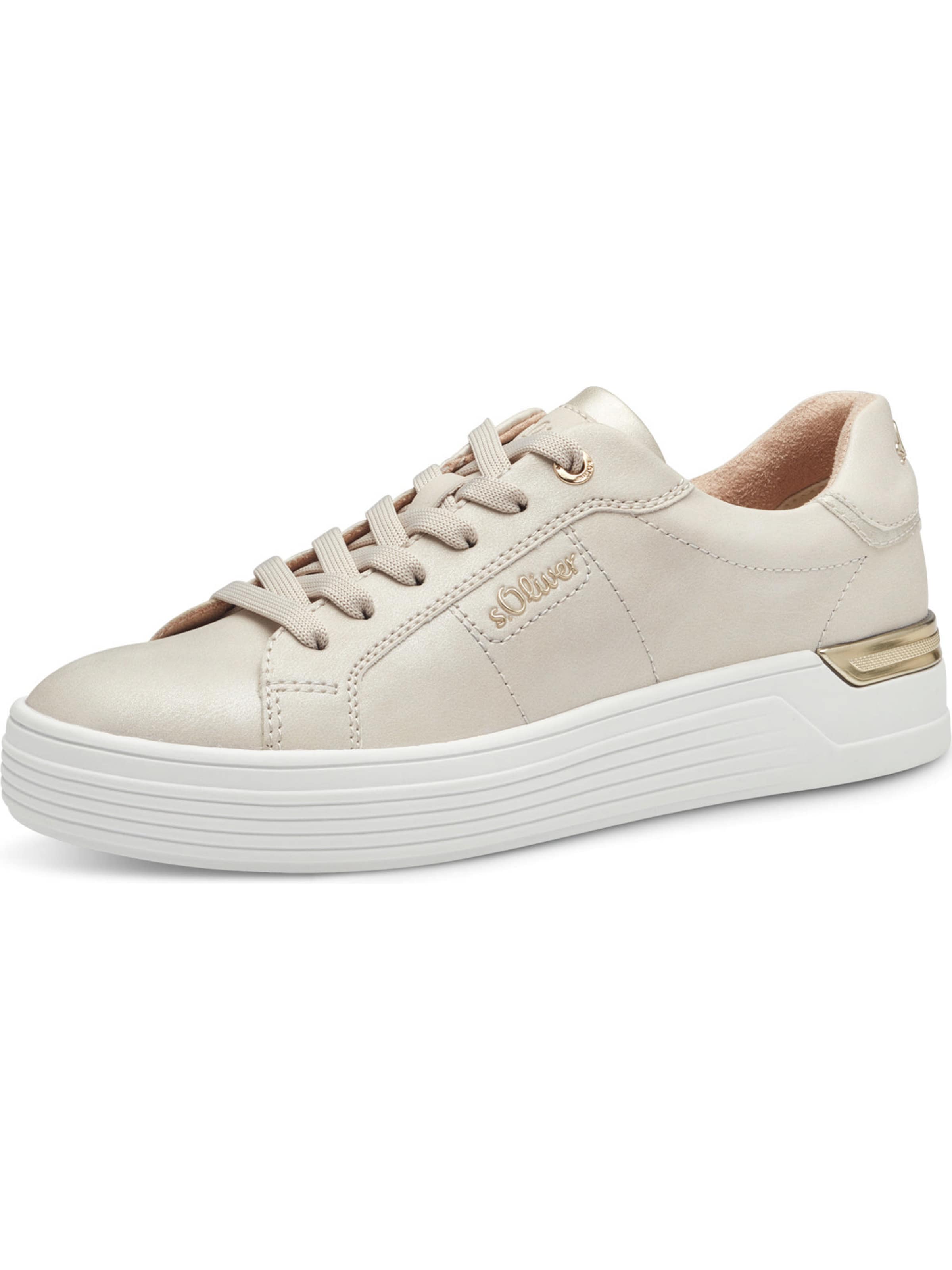 s.Oliver Sneaker in Beige: Vorderseite