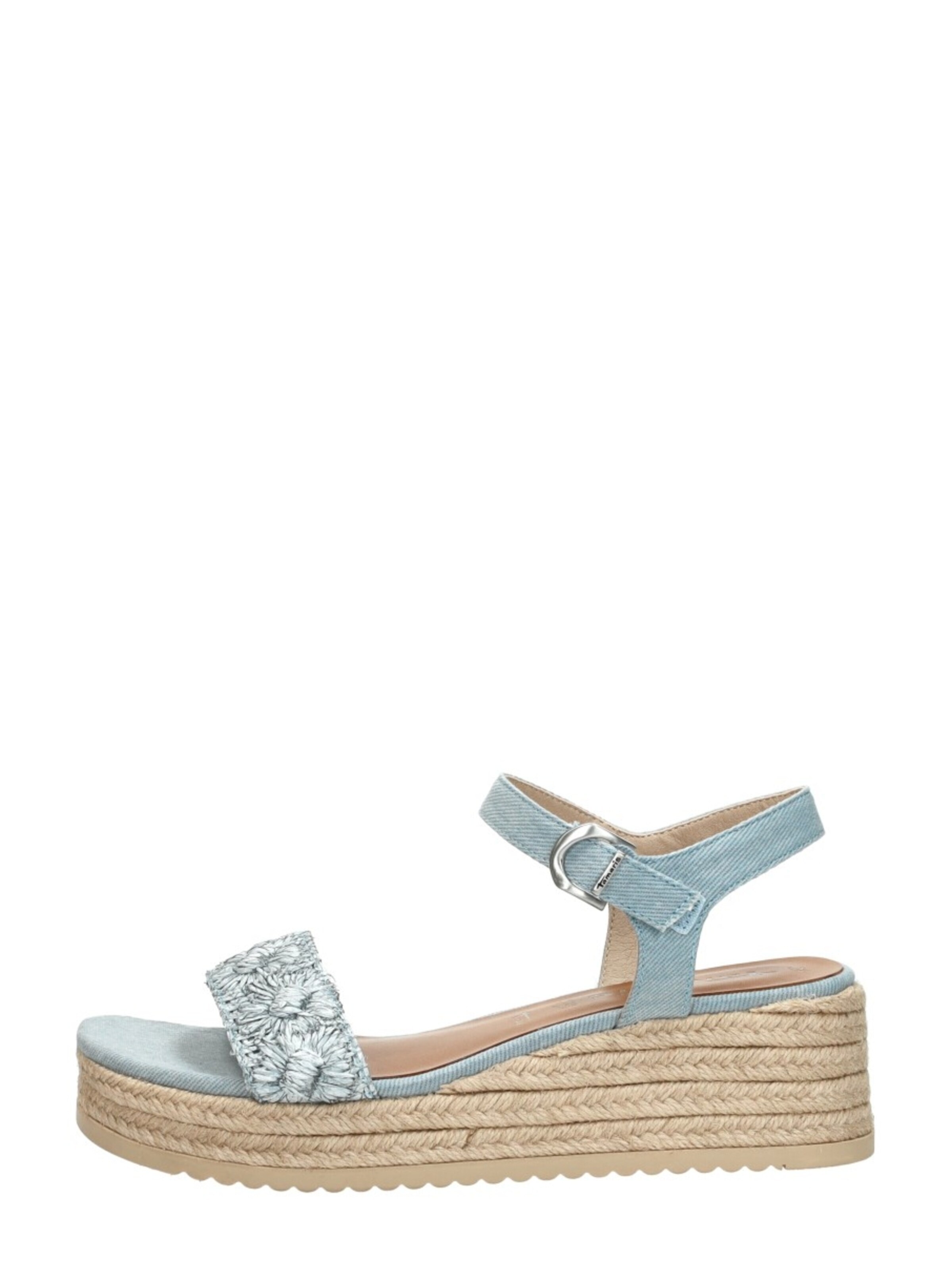 Tamaris Sandal 'Sandalen Touwzool' in Blue: front