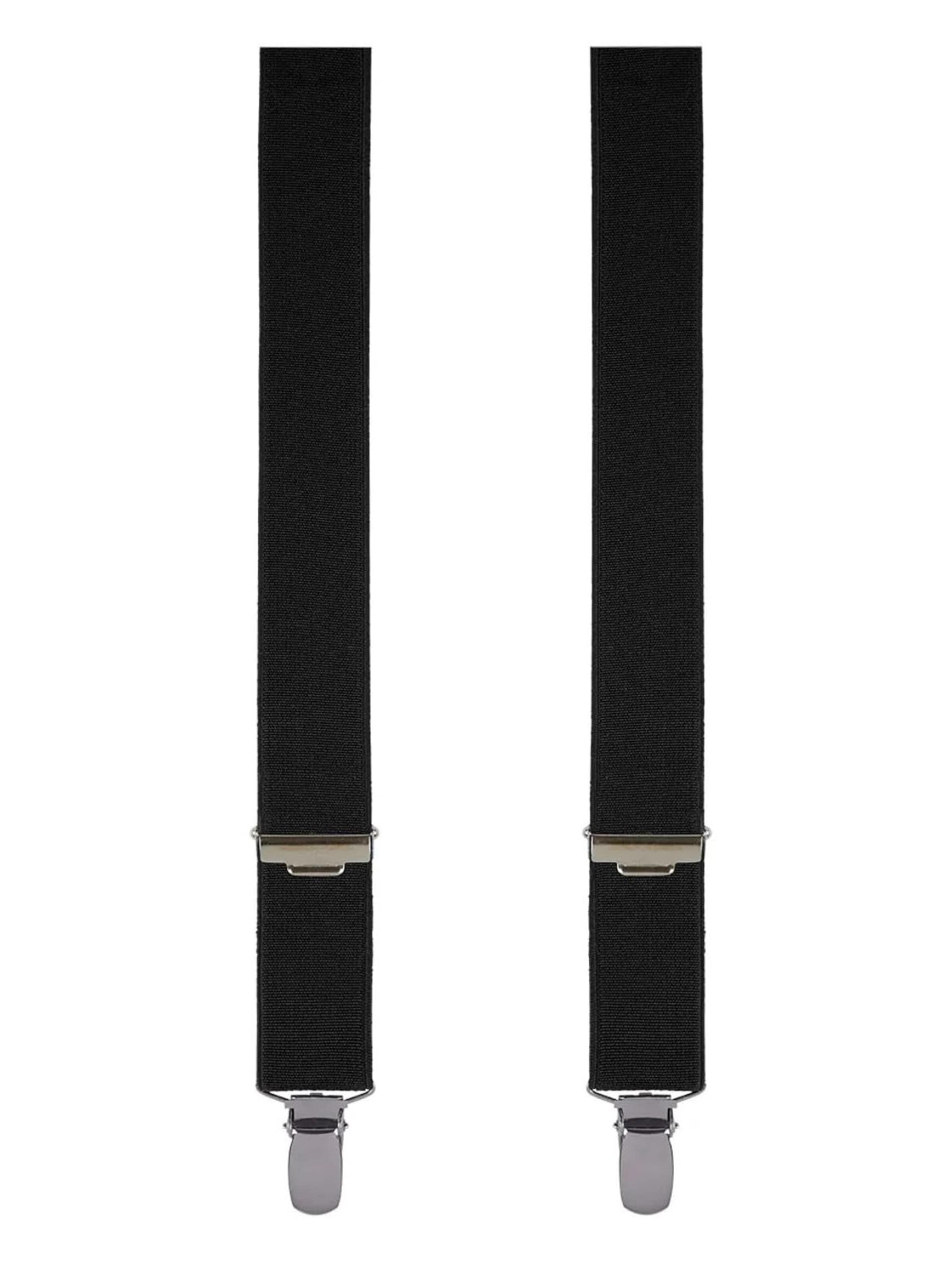 Profuomo Suspenders in XS-XL in Black, Item view