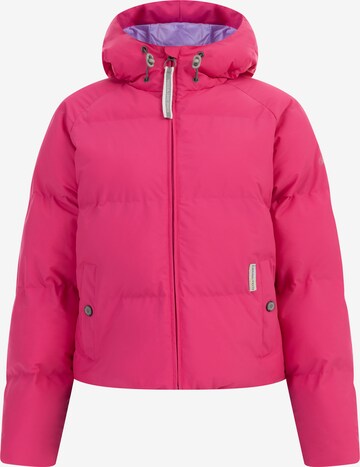 Schmuddelwedda Функциональная куртка 'Halee' в Ярко-розовый: спереди