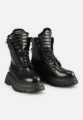 Bottines à lacets BUFFALO en noir