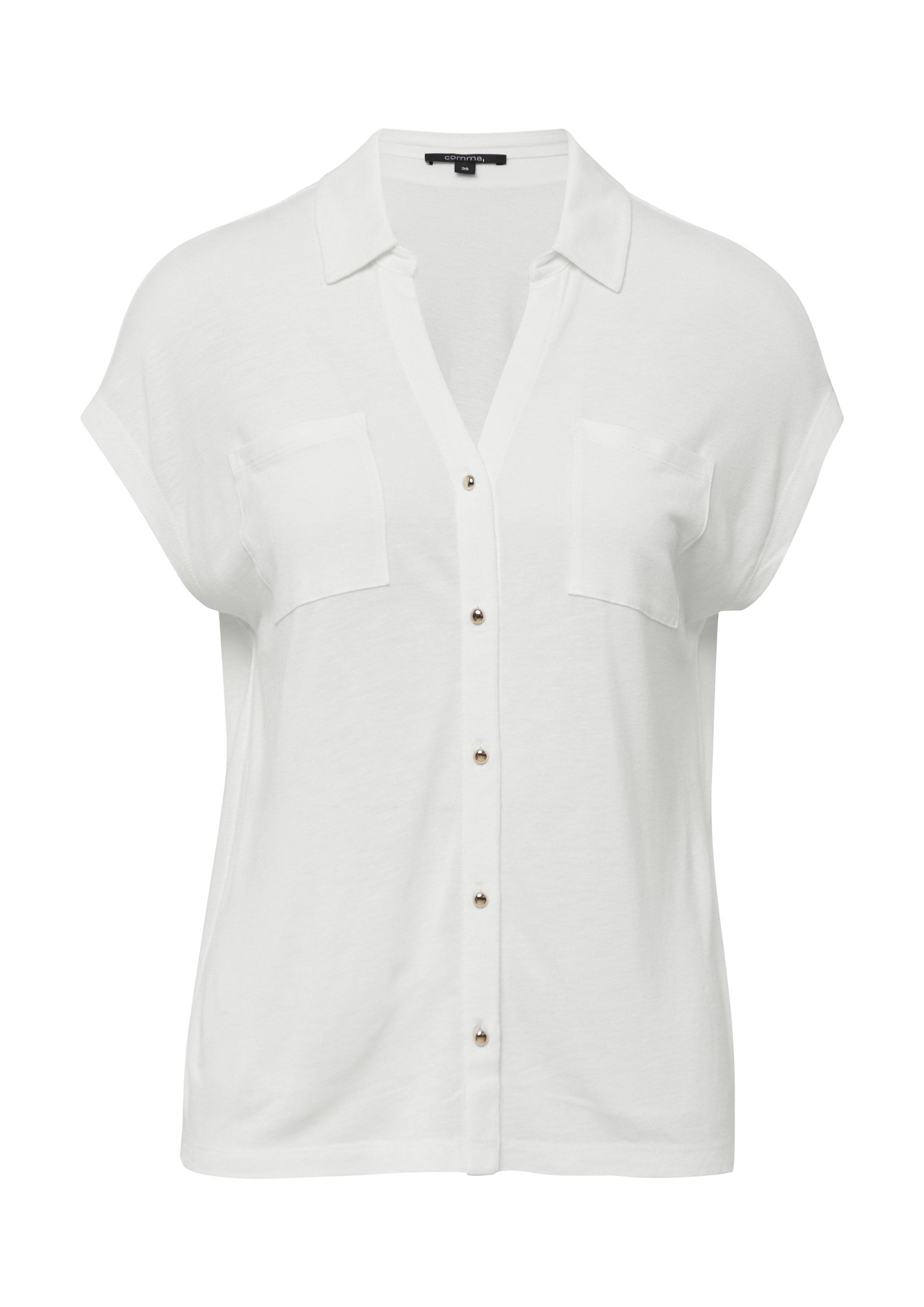 Chemisier COMMA en blanc : devant