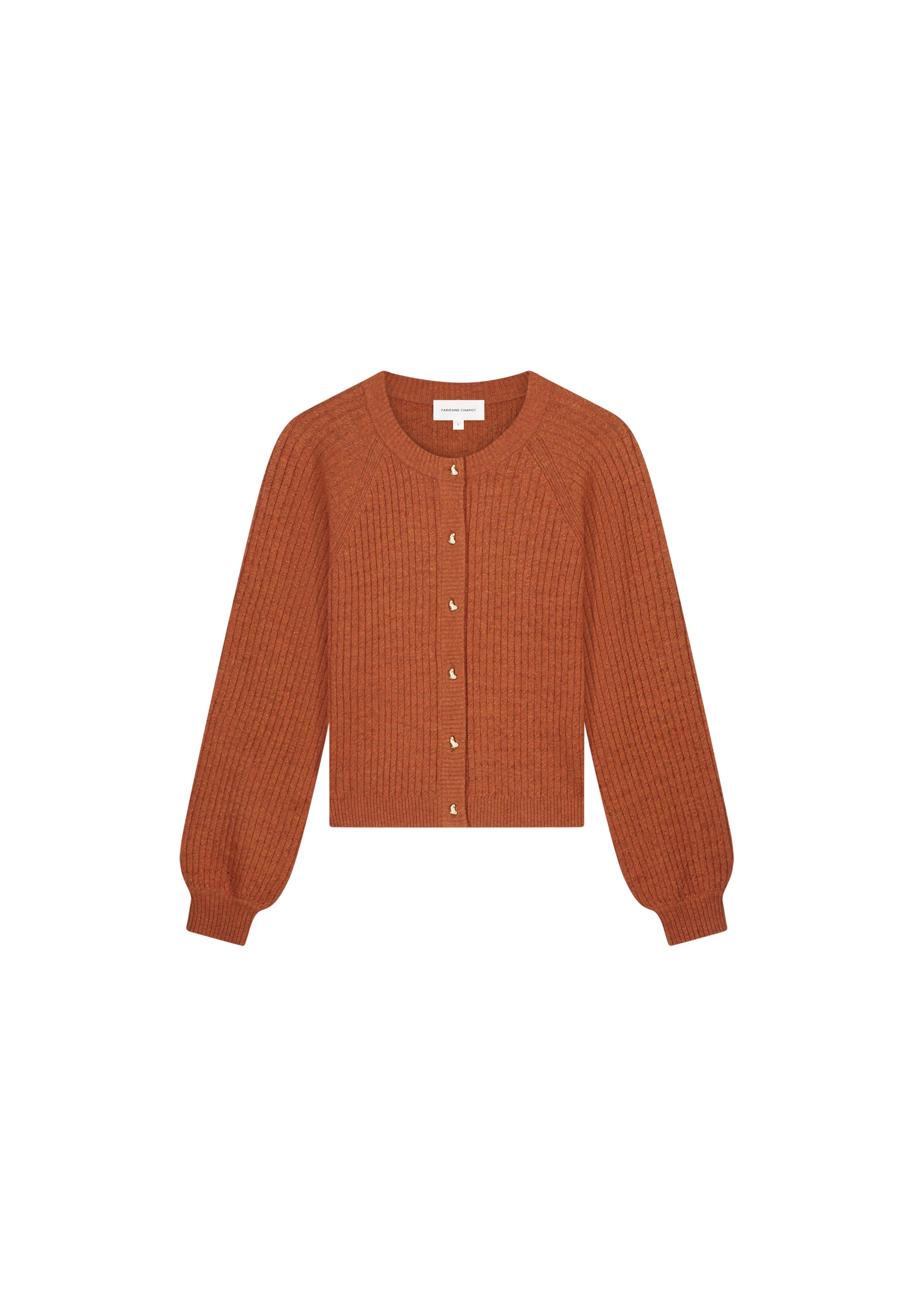 Fabienne Chapot Strickjacke in Braun: Vorderseite