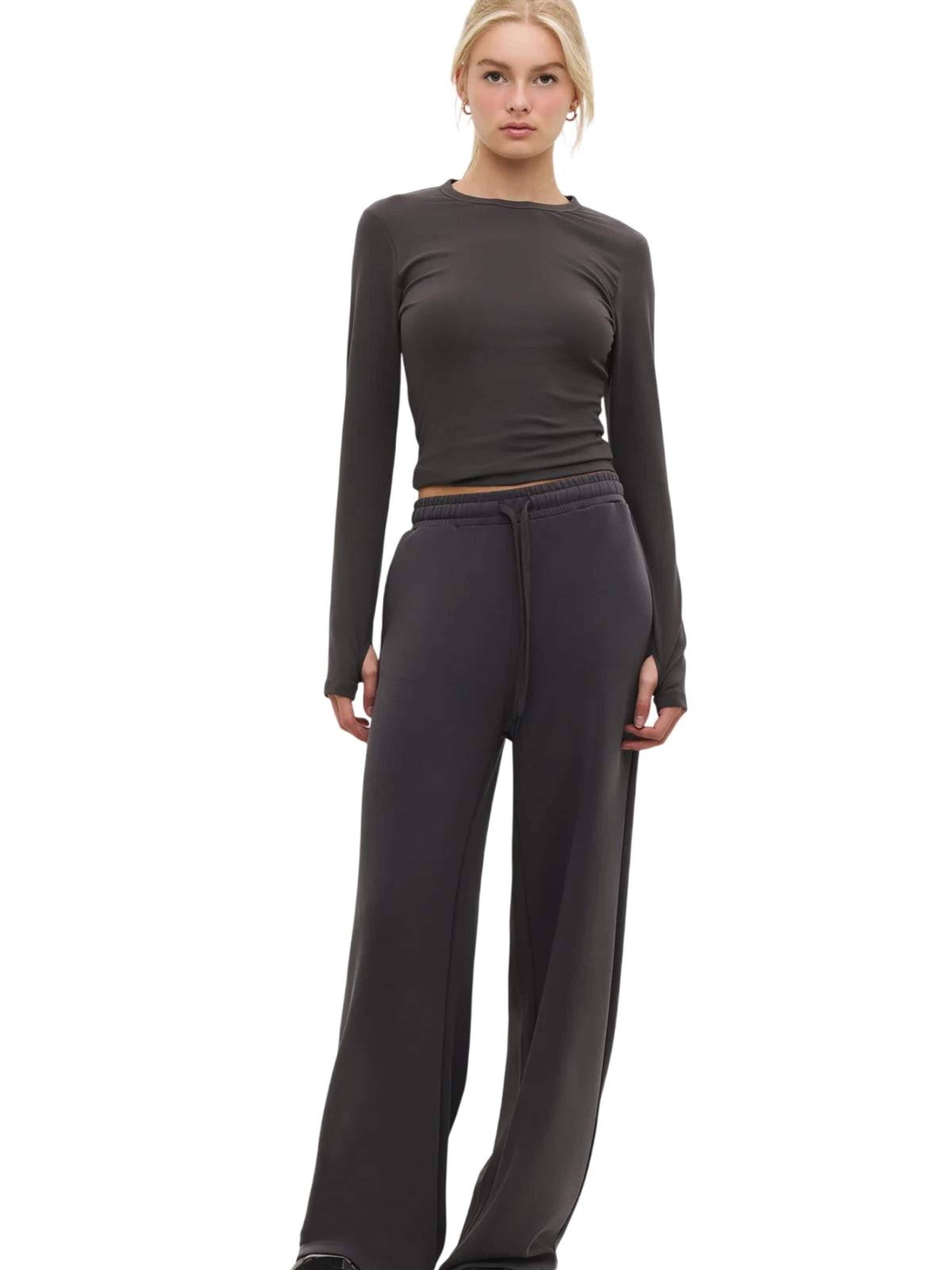 No Matter What Trousers in Grey: front