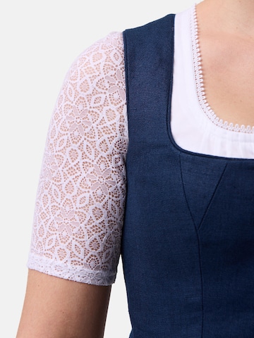 WALDORFF Dirndlbluse 'Lola' mit Knopfverschluss in Weiß