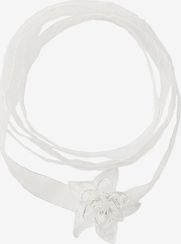 Bershka Necklace in White: front