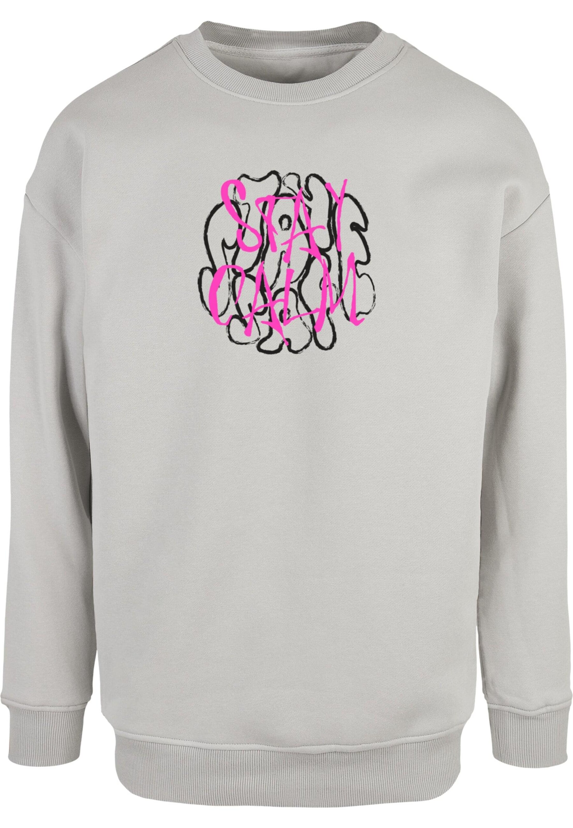 Sweat-shirt 'Stay Safe' Merchcode en gris : devant