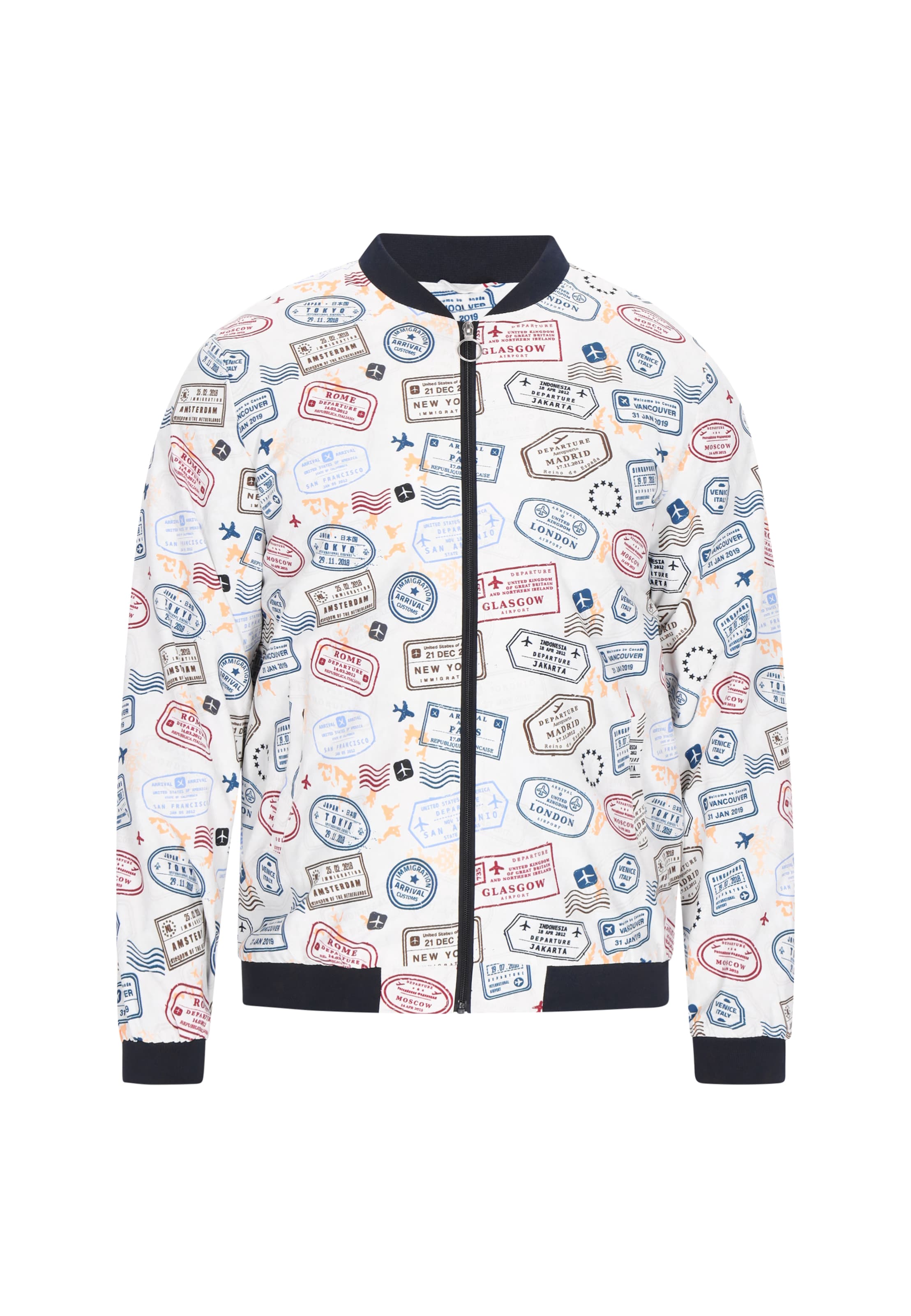 MO Prechodná bunda - Biela: predná strana