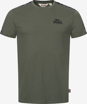 LONSDALE Majica 'BRINDISTER' | zelena barva: sprednja stran