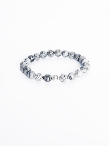 Addicted2 Armbånd 'Andraste bracciale lavorato a mano in argento 925 con pietre rotonde diaspro Picasso' i grå: forside