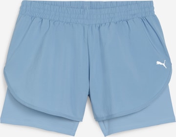 PUMA - Regular Calças de desporto em azul: frente