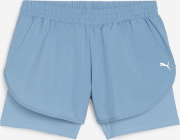 Regular Pantalon de sport PUMA en bleu : devant