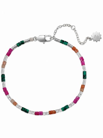 Braccialetto 'Candy Color Tube Bead' di Hey Happiness in argento