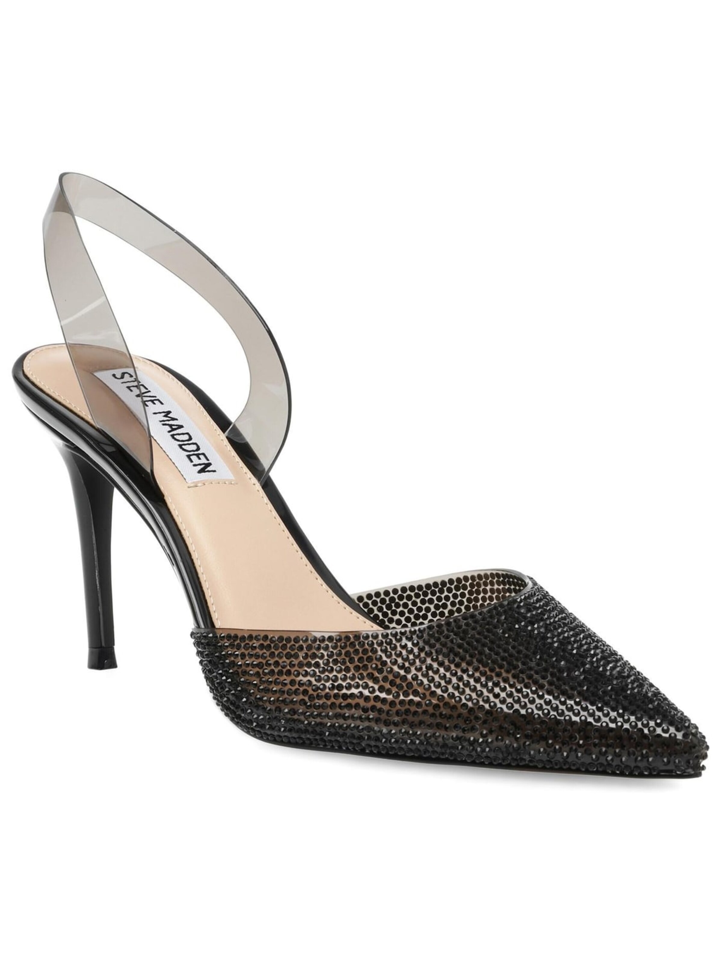 STEVE MADDEN Pumps 'W' Lucyle Black Crystal Color Vinyl + Matching Stones Pumps' in 36 in Black, Item view
