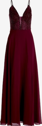 Robe de soirée Vera Mont en rouge : devant