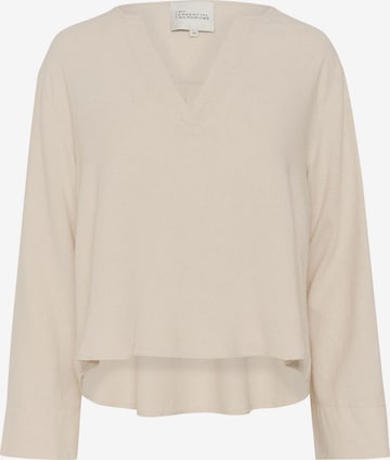 My Essential Wardrobe Bluse 'Dias' in Beige: Vorderseite