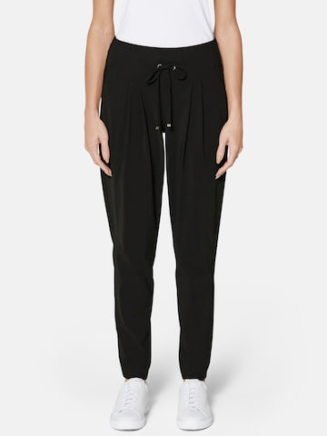Effilé Pantalon à pince MADELEINE en noir : devant