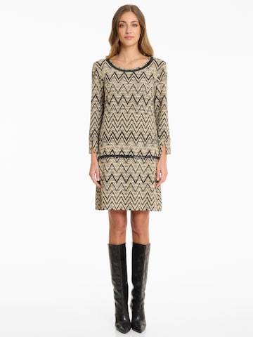 Ana Alcazar Jurk 'Ashina' in Beige: voorkant