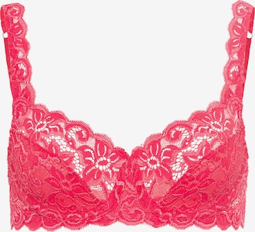 Hanro Bra ' Moments ' in Red: front