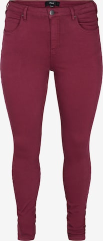 Zizzi Jeans 'Amy' in Red: front