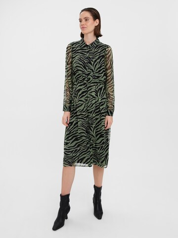 VERO MODA Shirt Dress 'KAYA' in Green