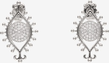 Gaya Oorbellen in Zilver: voorkant
