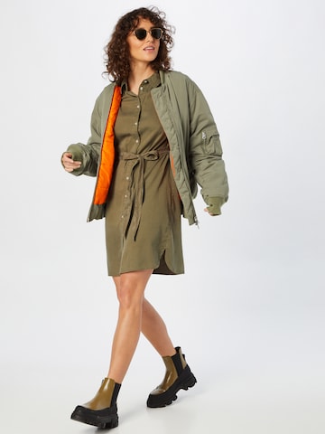 VILA Shirt Dress 'Bista' in Green