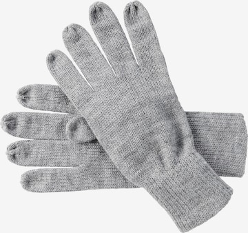 Jan Vanderstorm Full Finger Gloves 'Brynjar' in Grey: front