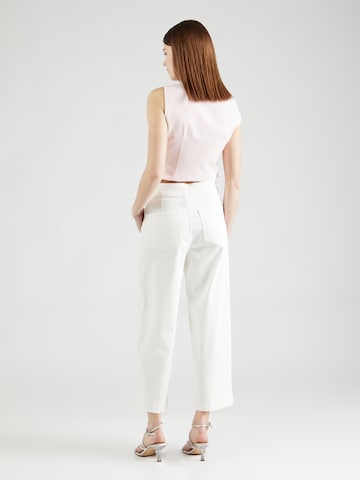 BOSS Wide leg Broek 'Talaga' in Wit