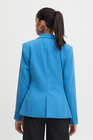 Coupe slim Blazer 'Lexi' ICHI en bleu
