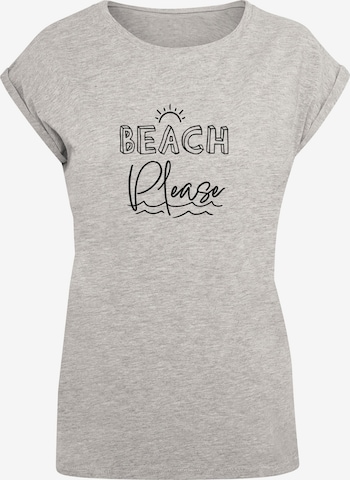 T-shirt 'Beach Please' Merchcode en gris : devant