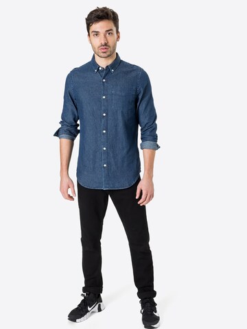 Superdry Tapered Overhemd in Blauw