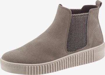 Boots chelsea di GABOR in beige: frontale