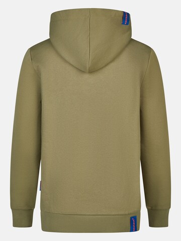 salzhaut Sweatshirt 'Heff - Moin' in Green: back