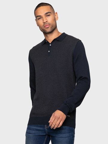 Threadbare Sweater 'Luke' in Blue: front