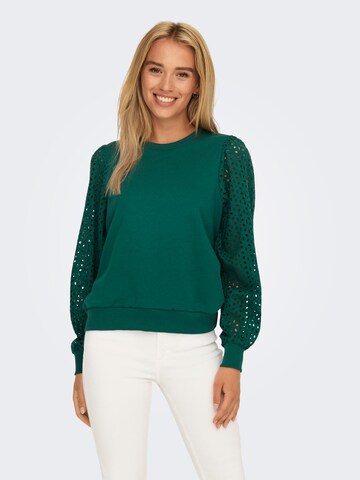 ONLYSweater majica 'DONNA' - zelena boja: prednji dio