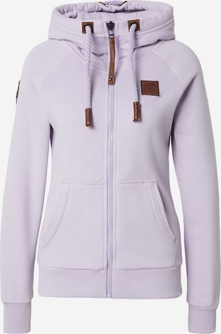 naketano Bluza rozpinana w kolorze fioletowy: przód