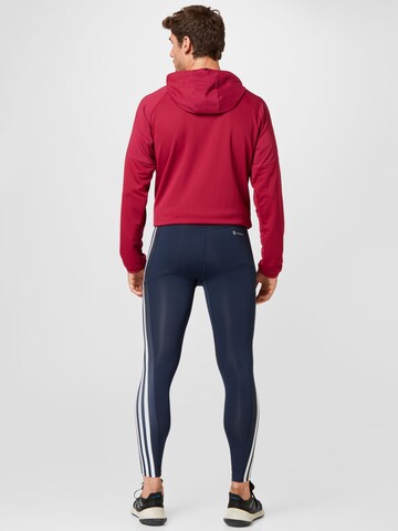 ADIDAS PERFORMANCE Skinny Παντελόνι φόρμας 'Techfit 3-Stripes Long' σε μπλε